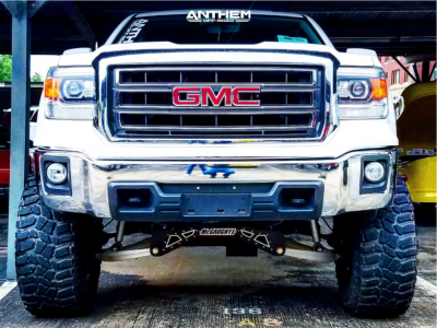 1 2014 Sierra 1500 Gmc Mcgaughys Suspension Lift 9in Anthem Gunner Black Milled