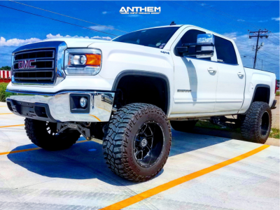 1 2014 Sierra 1500 Gmc Mcgaughys Suspension Lift 9in Anthem Gunner Machined Black