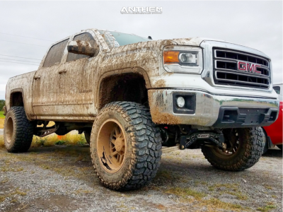 1 2014 Sierra 1500 Gmc Mcgaughys Suspension Lift 9in Anthem Gunner Machined Black