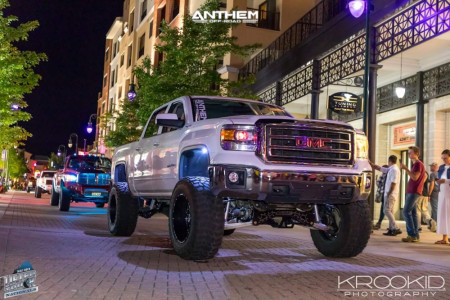 1 2014 Sierra 1500 Gmc Mcgaughys Suspension Lift 9in Anthem Gunner Machined Black