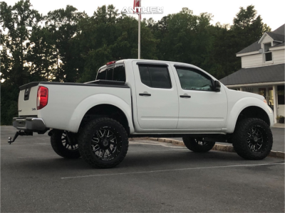 1 2014 Frontier Nissan Rough Country Suspension Lift 6in Anthem Gunner Machined Accents