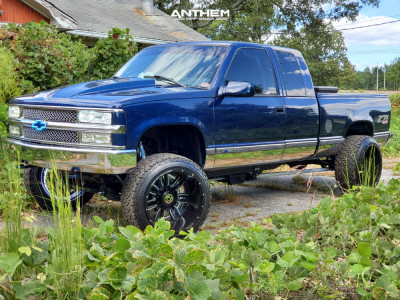 1 1998 K1500 Chevrolet Rough Country Suspension Lift 4in Anthem Equalizer Machined Accents