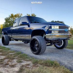 1 1998 K1500 Chevrolet Rough Country Suspension Lift 4in Anthem Equalizer Machined Accents
