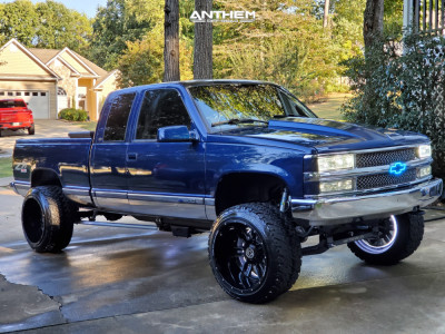 1 1998 K1500 Chevrolet Rough Country Suspension Lift 4in Anthem Equalizer Machined Accents