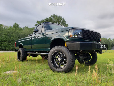 1993 Ford F-350 - 20x12 -44mm - Anthem Off-Road Commander - Suspension Lift 3.5" - 35" x 12.5"