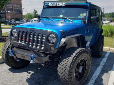 2015 Jeep Wrangler JK - 17x9 0mm - Anthem Off-Road Instigator - Stock Suspension - 35" x 12.5"