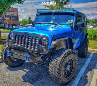 2015 Jeep Wrangler JK - 17x9 0mm - Anthem Off-Road Instigator - Suspension Lift 2.5" - 35" x 12.5"