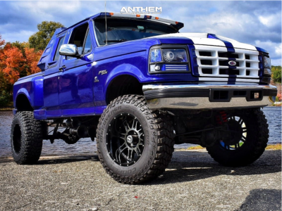 1992 Ford F-150 - 20x12 -44mm - Anthem Off-Road Instigator - Suspension Lift 6" & Body 3" - 37" x 13.5"
