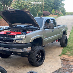 1 2003 Silverado 2500 Hd Chevrolet Zone Suspension Lift 6in Anthem Gunner Black Milled