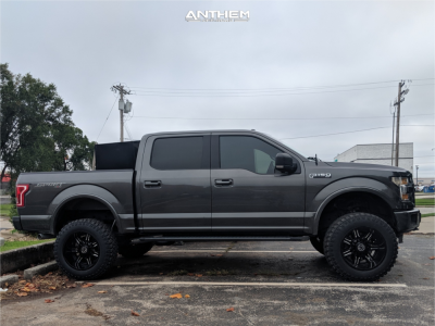1 2016 F 150 Ford Rough Country Suspension Lift 6in Anthem Instigator Machined Black