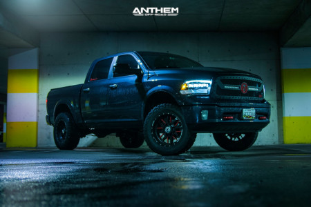 2016 Ram 1500 - 20x10 -24mm - Anthem Off-Road Gunner - Suspension Lift 4" - 35" x 12.5"