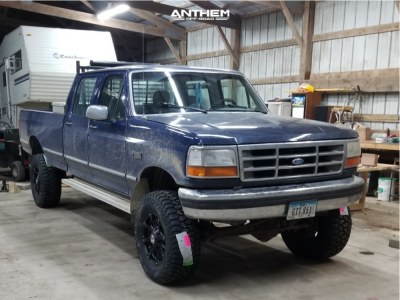 1994 Ford F-350 - 17x9 -12mm - Anthem Off-Road Defender - Suspension Lift 3" - 305/70R17