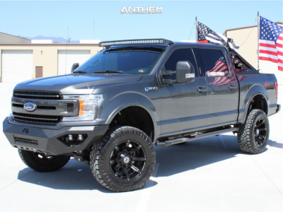 2019 Ford F-150 - 20x10 -24mm - Anthem Off-Road Defender - Suspension Lift 6" - 35" x 12.5"