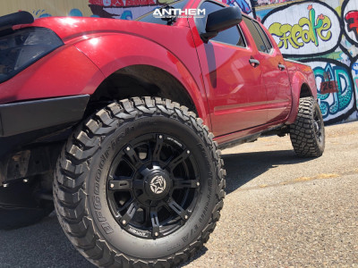 1 2008 Frontier Nissan Nisstec Suspension Lift 3in Anthem A712 Defender Black