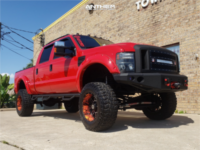 2009 Ford F-350 Super Duty - 20x12 -41mm - Anthem Off-Road Instigator - Suspension Lift 8" - 37" x 12.5"