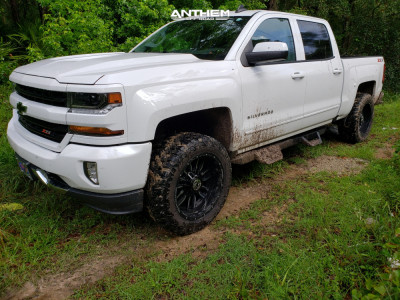 1 2018 Silverado 1500 Chevrolet Rancho Leveling Kit Anthem Equalizer Machined Black