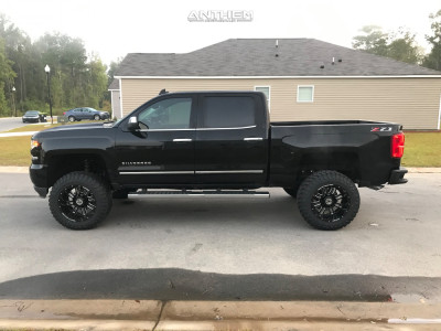 1 2018 Silverado 1500 Chevrolet Rough Country Suspension Lift 7in Anthem Enforcer Black