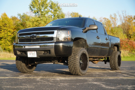 2010 Chevrolet Silverado 1500 - 20x12 -44mm - Anthem Off-Road Equalizer - Suspension Lift 5" - 33" x 12.5"