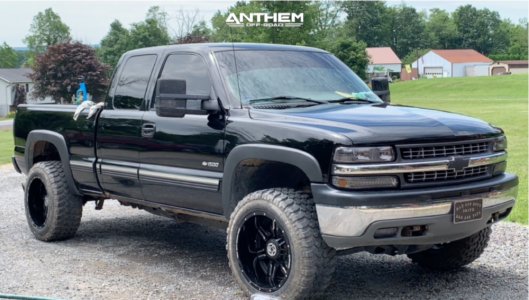 1 2001 Silverado 1500 Chevrolet Rough Country Body Lift 3in Anthem Equalizer Black