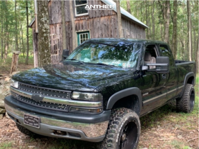 1 2001 Silverado 1500 Chevrolet Rough Country Body Lift 3in Anthem Equalizer Black