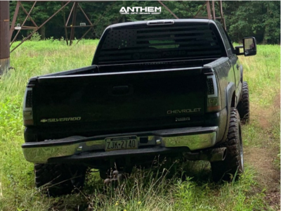 1 2001 Silverado 1500 Chevrolet Rough Country Body Lift 3in Anthem Equalizer Black