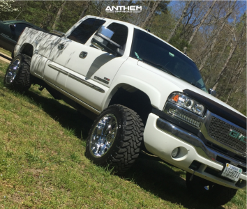 2004 GMC Sierra 2500 HD - 20x12 -44mm - Anthem Off-Road Commander - Leveling Kit - 33" x 12.5"
