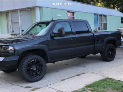2003 GMC Sierra 1500 HD - 20x10 -24mm - Anthem Off-Road Defender - Stock Suspension - 33" x 12.5"