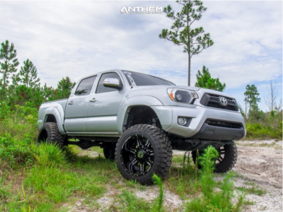 1 2013 Tacoma Toyota Maxtrac Suspension Lift 7in Anthem A751 Machined Accents