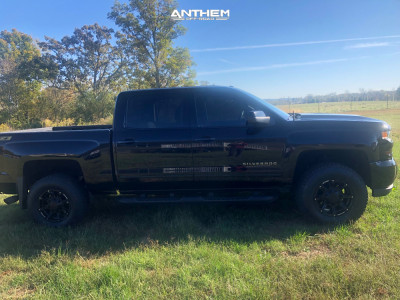 1 2017 Silverado 1500 Chevrolet Rough Country Leveling Kit Anthem Defender Black