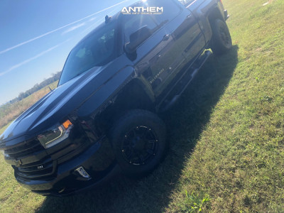 1 2017 Silverado 1500 Chevrolet Rough Country Leveling Kit Anthem Defender Black
