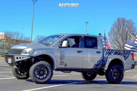 1 2006 Titan Nissan King Off Road Suspension Lift 6in Body 3in Anthem Gunner Blue