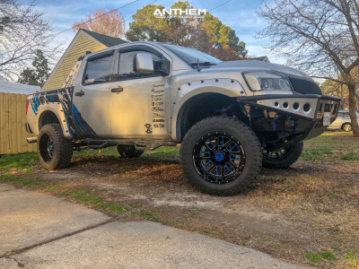 1 2006 Titan Nissan King Off Road Suspension Lift 6in Body 3in Anthem Gunner Blue