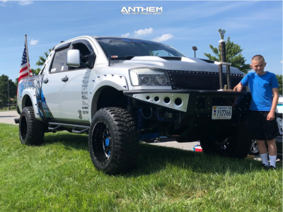 1 2006 Titan Nissan King Off Road Suspension Lift 6in Body 3in Anthem Gunner Blue