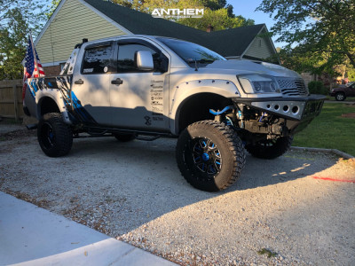 1 2006 Titan Nissan King Off Road Suspension Lift 6in Body 3in Anthem Gunner Blue