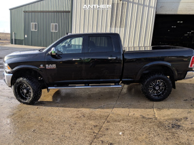 1 2018 2500 Ram Rancho Leveling Kit Body Lift Anthem Gunner Black Milled