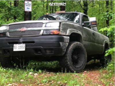 2003 Chevrolet Silverado 2500 HD - 20x12 -44mm - Anthem Off-Road Instigator - Stock Suspension - 33" x 12.5"