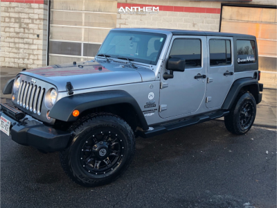 2014 Jeep Wrangler JK - 17x9 0mm - Anthem Off-Road Instigator - Stock Suspension - 265/70R17