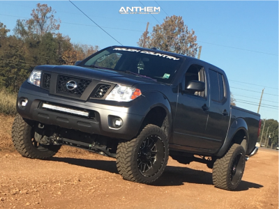 2016 Nissan Frontier - 20x10 -24mm - Anthem Off-Road Gunner - Suspension Lift 6" - 285/50R20