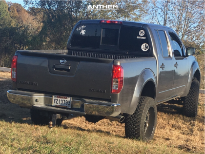 1 2016 Frontier Nissan Rough Country Suspension Lift 6in Anthem Gunner Machined Black