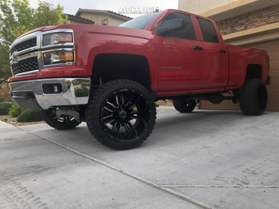 1 2015 Silverado 1500 Chevrolet Superlift Suspension Lift 8in Anthem A755 Black