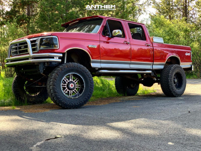 1996 Ford F-250 - 20x12 -44mm - Anthem Off-Road Instigator - Suspension Lift 10" - 40" x 15.5"