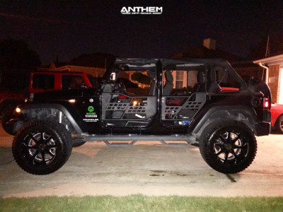 2015 Jeep Wrangler JK - 20x12 -44mm - Anthem Off-Road Commander - Suspension Lift 3.5" - 35" x 12.5"