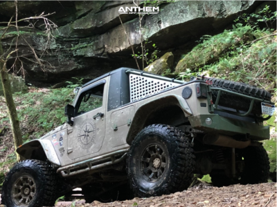 2016 Jeep Wrangler JK - 17x9 -12mm - Anthem Off-Road Defender - Suspension Lift 6" - 40" x 13.5"