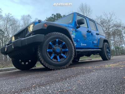 2016 Jeep Wrangler JK - 17x9 -12mm - Anthem Off-Road Defender - Stock Suspension - 245/75R17
