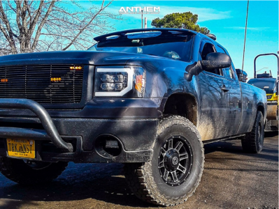 1 2011 Sierra 1500 Gmc Custom Suspension Lift 3in Anthem Instigator Machined Black