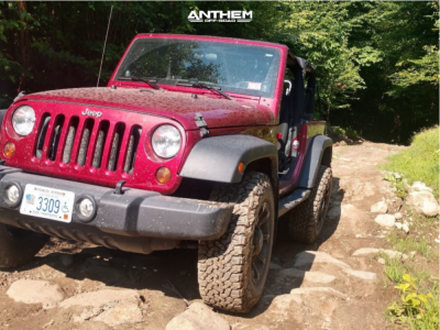 2012 Jeep Wrangler JK - 17x9 -12mm - Anthem Off-Road Defender - Stock Suspension - 33" x 12.5"