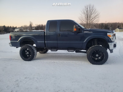 1 2013 F 250 Super Duty Ford Rough Country Suspension Lift 8in Anthem Equalizer Black