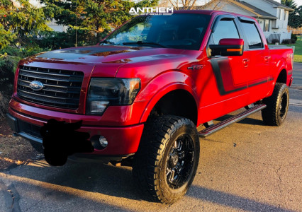 2014 Ford F-150 - 20x9 -12mm - Anthem Off-Road Enforcer - Suspension Lift 4" - 35" x 12.5"
