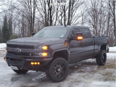 2015 Chevrolet Silverado 2500 HD - 20x10 -24mm - Anthem Off-Road Instigator - Stock Suspension - 33" x 12.5"