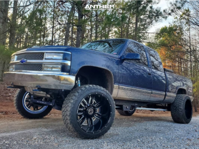 1 1998 K1500 Chevrolet Rough Country Suspension Lift 4in Anthem Equalizer Machined Accents
